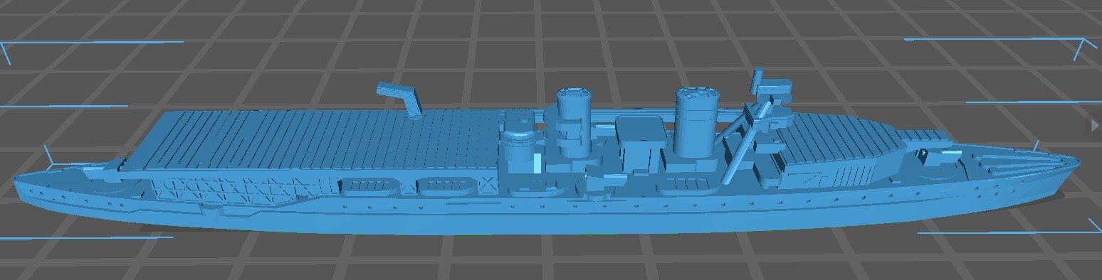 HMS Vindictive (1918) - Royal Navy - Wargaming - Axis and Allies - Naval Miniature - Tabletop Games - Warships - C.O.B.