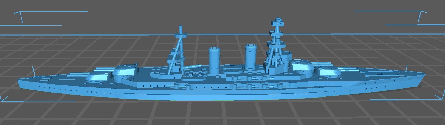 Nagato 1920 - IJN - Wargaming - Axis & Allies - Naval Miniature - Tabletop Games - Warships - C.O.B.