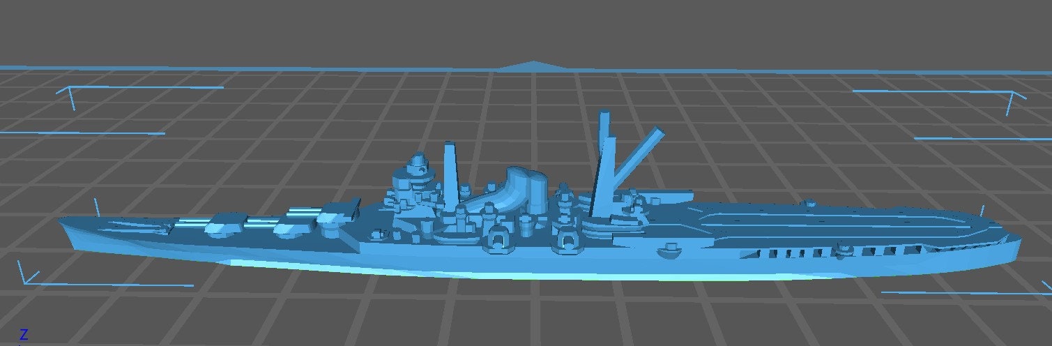 Cruiser - Mogami - 1942 Variant - IJN Navy - Wargaming - Axis and Allies - Naval Miniature - Warships