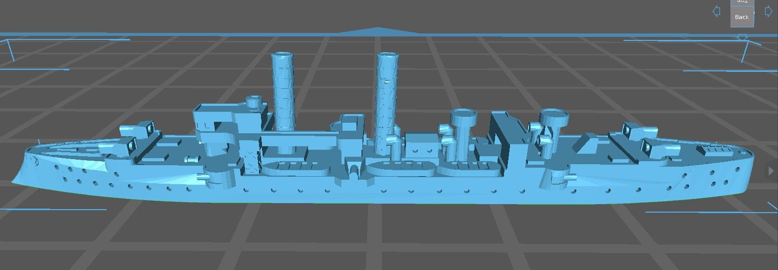 Cruiser - Gazelle - German Navy - Wargaming - Axis and Allies - Naval Miniature - Tabletop Games - Warships - C.O.B.