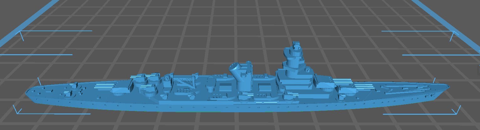 Charles Martel (C5A1) - French Navy - Wargaming - Axis & Allies - Naval Miniature - Tabletop Games - Warships - C.O.B.