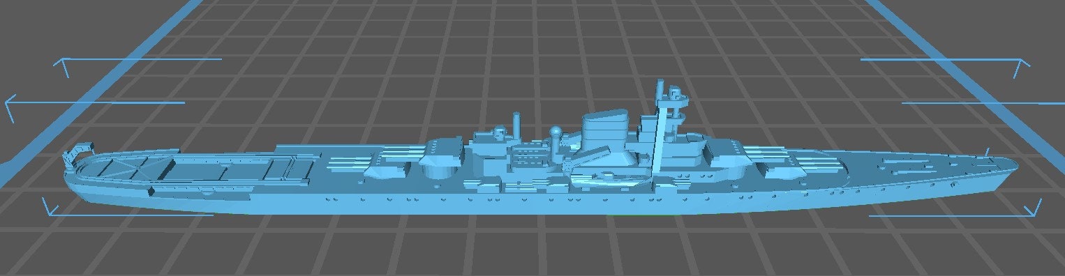 Kpeucep Muna X - Cruiser X - Soviet Navy - Wargaming - Axis & Allies - Naval Miniature - Warships - C.O.B.