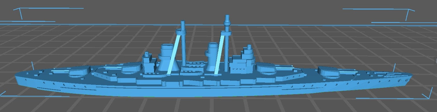 Francesco Caracciolo Pre-War - Italian Navy - Wargaming - Axis & Allies - Naval Miniature - Warships - C.O.B.