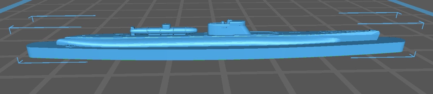 I-22 with Mini Submarine - IJN - Wargaming - Axis & Allies - Naval Miniature - Tabletop Games - Warships - C.O.B.