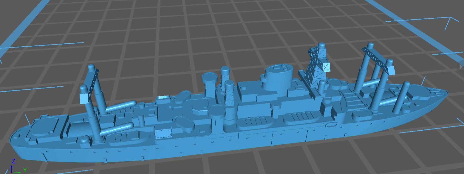 USS Ancon - United States Navy - USN - Wargaming - Axis & Allies - Naval Miniature - Tabletop Games - Warships - C.O.B.