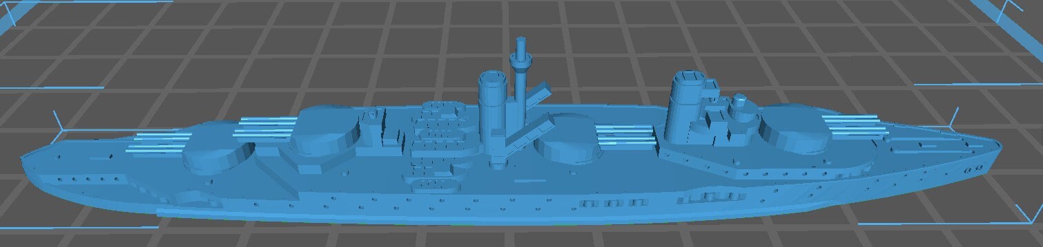 Lyon (Pre-WWII) - French Navy - Wargaming - Axis & Allies - Naval Miniature - Tabletop Games - Warships - C.O.B.