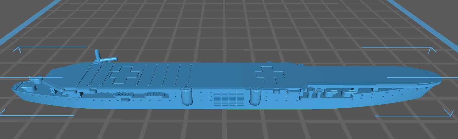 Tourville CV Conversion - French Navy - Wargaming - Axis & Allies - Naval Miniature - Tabletop Games - Warships - C.O.B.