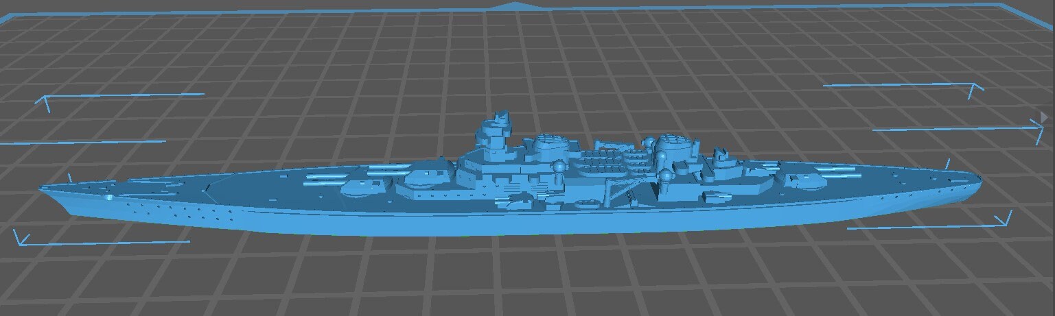 O-Class (Schlachtkreuzer O) - German Navy - Wargaming - Axis and Allies - Naval Miniature - War Games - Warships - C.O.B.