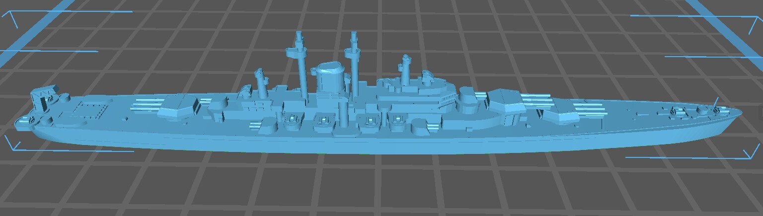 USS Des Moines - United States Navy - USN - Wargaming - Axis & Allies - Naval Miniature - Tabletop Games - Warships - C.O.B.