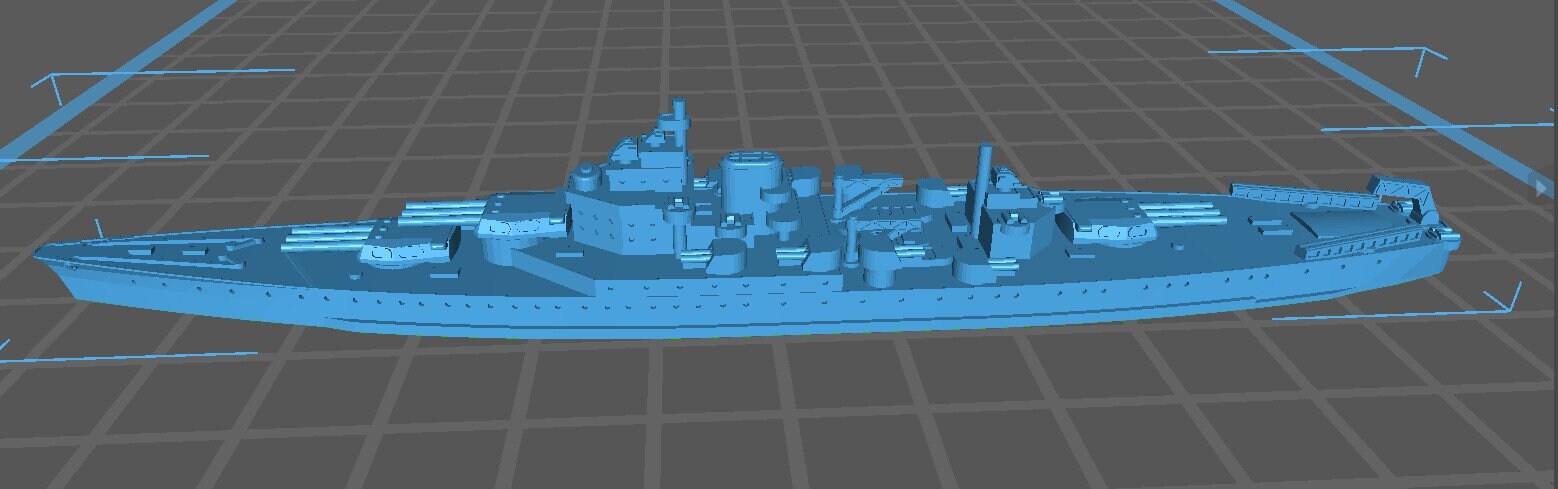 USS Minnesota (1930s Fast BB Design) - USN - Wargaming - Axis & Allies - Naval Miniature - Tabletop Games- Warships - C.O.B.