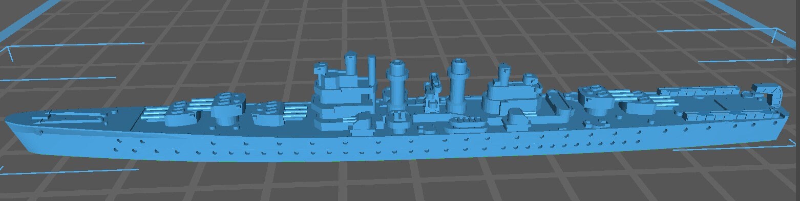 USS St. Louis - United States Navy - USN - Wargaming - Axis & Allies - Naval Miniature - Tabletop Games - Warships - C.O.B.