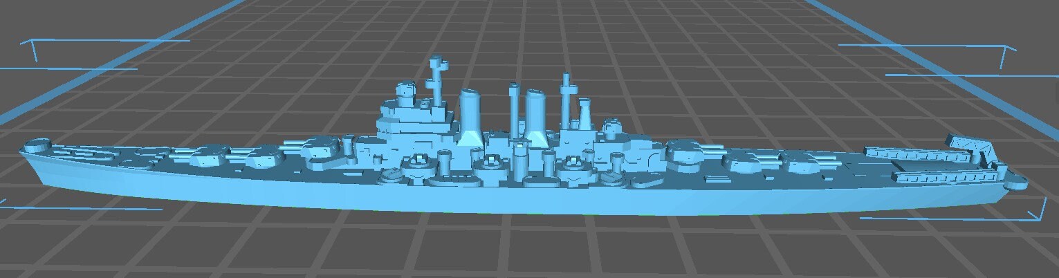 USS Worchester - United States Navy - USN - Wargaming - Axis & Allies - Naval Miniature - Tabletop Games - Warships - C.O.B.