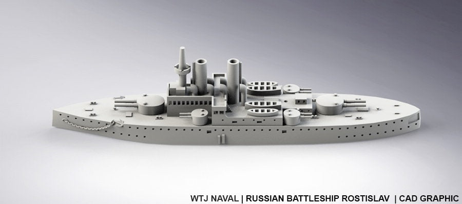 Rostislav - Russian Navy - Pre Dreadnought Era - Wargaming - Axis and Allies - Naval Miniature - Warships
