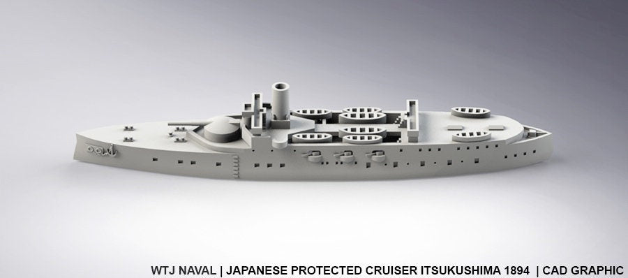 Itsukushima 1894 - IJN Navy - Pre Dreadnought Era - Wargaming - Axis and Allies - Naval Miniature - Warships
