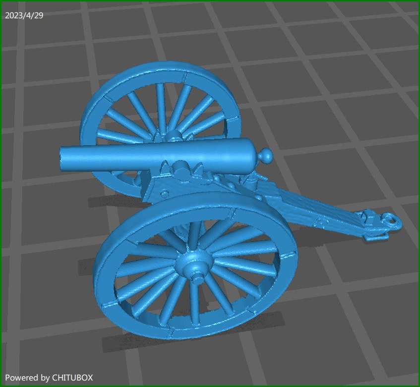 ACW Artillery 3 Inch Ordinance Gun - 1 Minis - 15 mm Scale - War Games & Dioramas -Historical Wargaming- Resin - American Civil War