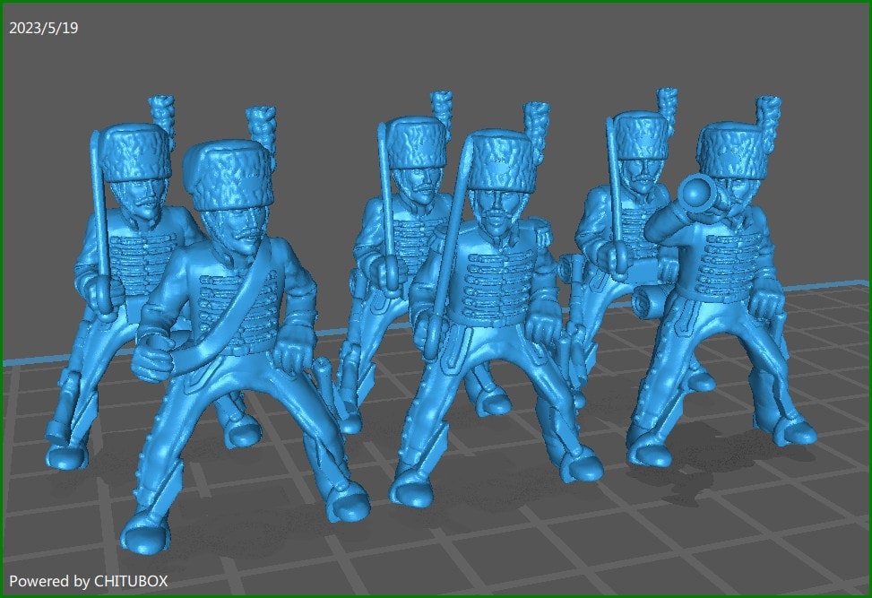 Spanish Horse Grenadiers rgt 1808-11 - 6 Mini - 28 mm Scale - Great for War Games And Dioramas - Historical Wargaming - Resin