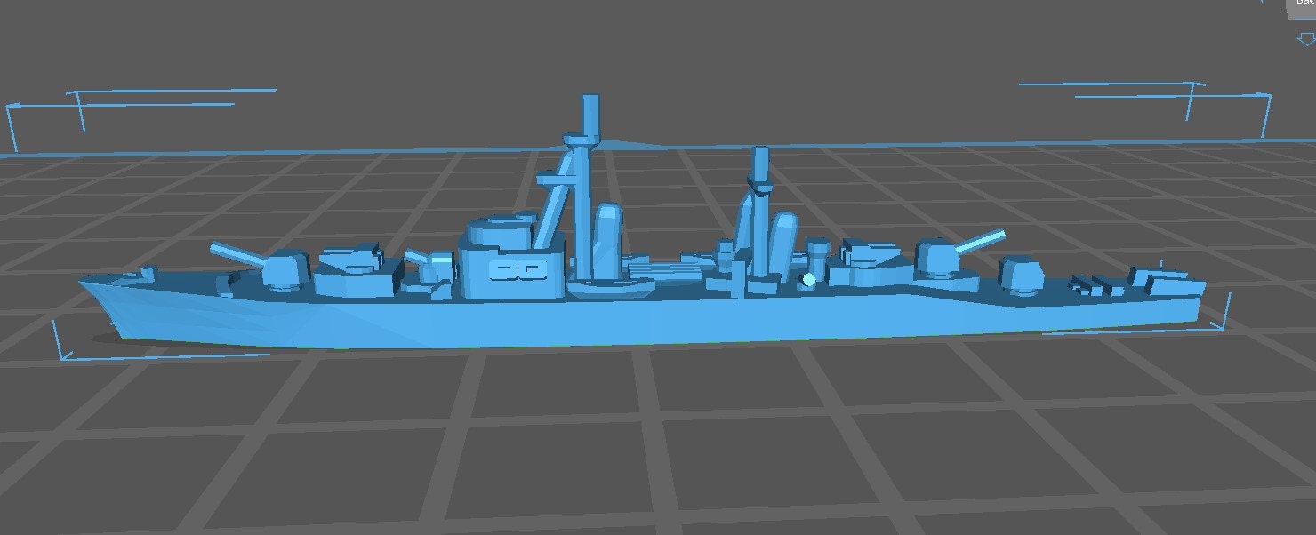 Destroyer - Akizuki (1959)-Class - IJN - Wargaming - Axis and Allies - Naval Miniature - Tabletop Games - Warships