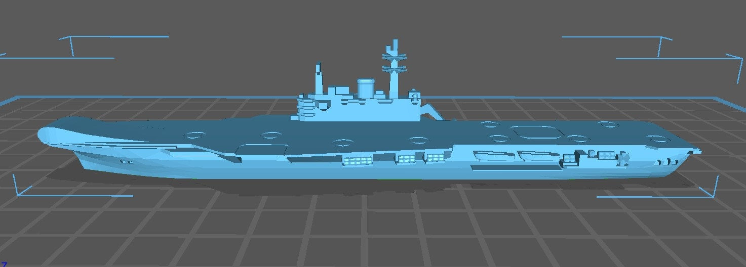 Carrier - Centaur 1982 Variant - Royal Navy - Wargaming - Axis and Allies - Naval Miniature - Tabletop Games - Warships