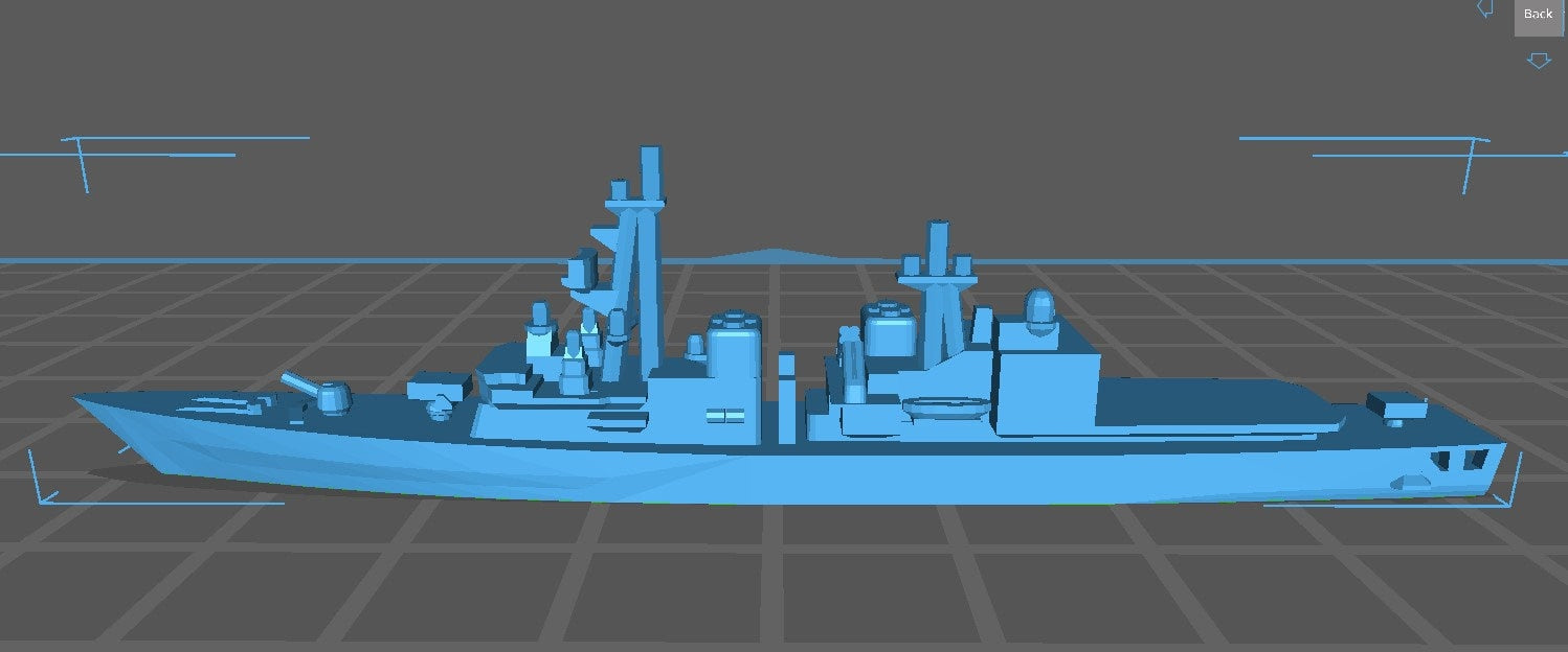 Destroyer - Asagiri Class - IJN - Wargaming - Axis and Allies - Naval Miniature - Tabletop Games - Warships