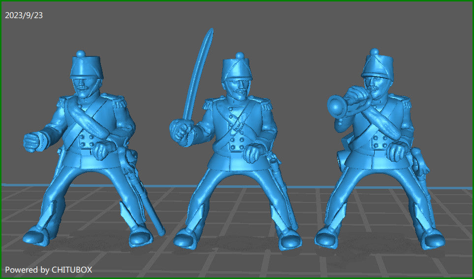 28mm Piedmontese Cavalleggeri rgt Command