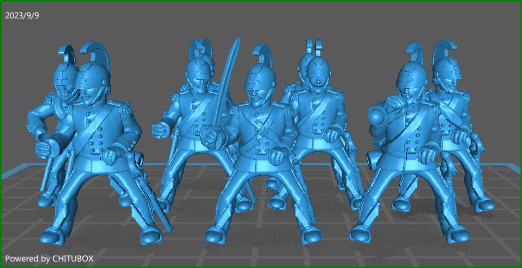 28mm Piedmontese Heavy Cavallery rgt