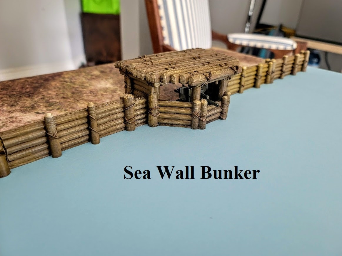 Earthworks/Trenches/Bunkers/Sea Wall Set - 11 Items - War Games And Dioramas - 28mm - Bolt Action