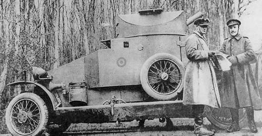 Lanchester 4X2 - WWI - UK Army -  wargame3d- 28mm Scale