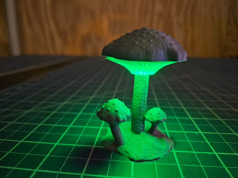 LED Mushrooms - 28 mm / 1" - DragonLock - DND - Pathfinder - RPG - Dungeon & Dragons - Terrain - Fat Dragon Games