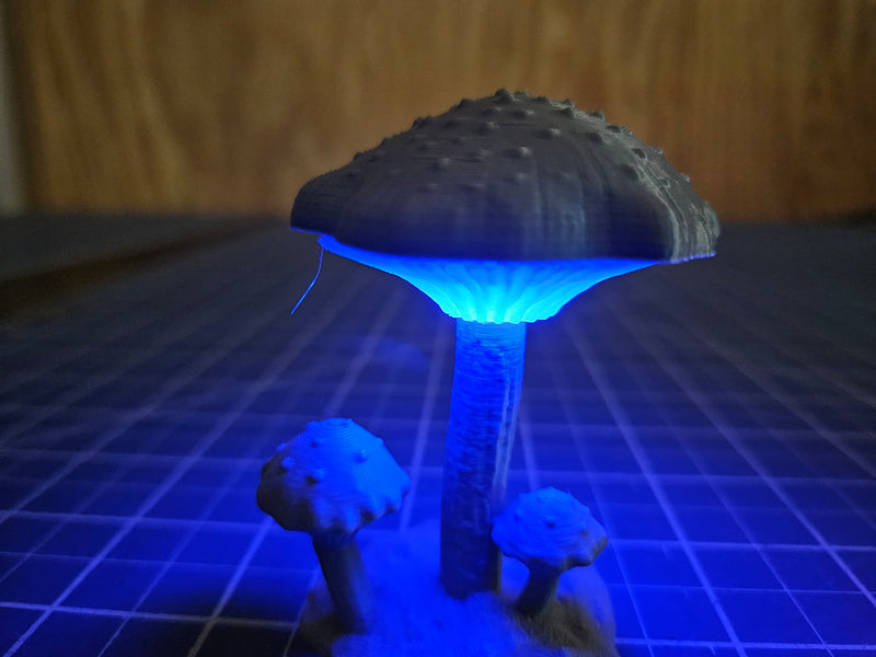 LED Mushrooms - 28 mm / 1" - DragonLock - DND - Pathfinder - RPG - Dungeon & Dragons - Terrain - Fat Dragon Games