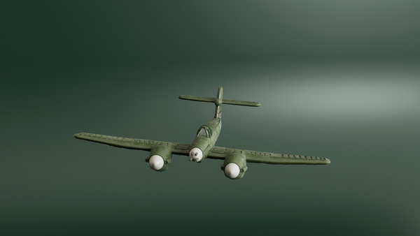 Westland Whirlwind Mk.I - Battle Planes of WWII - 1/200 Scale - wargame3d