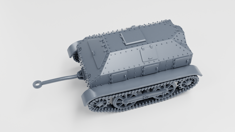 Type 94 Tankette (early) + Trailer - Japanese Army - 28mm Scale - Bolt Action - wargame3d