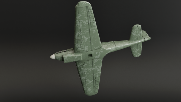 Fairey Fulmar Mk.II - Battle Planes of WWII - 1/200 Scale - wargame3d