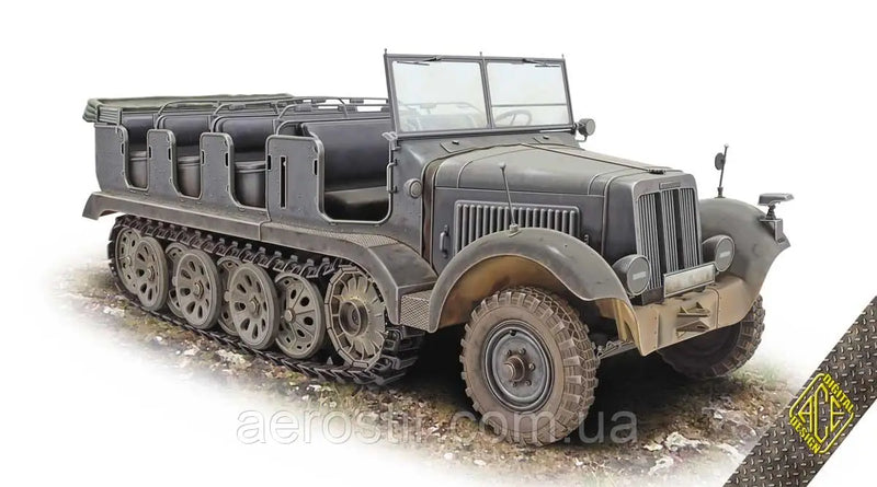 Sd.Kfz.6 Zugkraftwagen 5t - German Army - 28mm Scale - Bolt Action - wargame3d