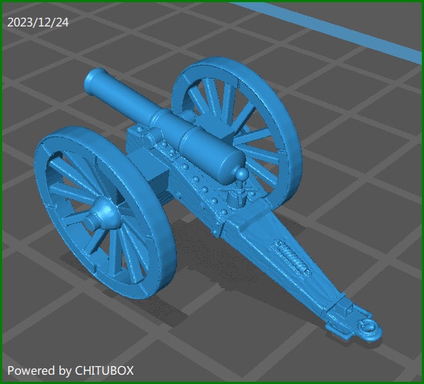 15mm Austrian 1845-66 gun