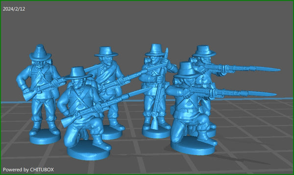 15mm Piedmont Garibaldini skirmishing with hat - 6 minis