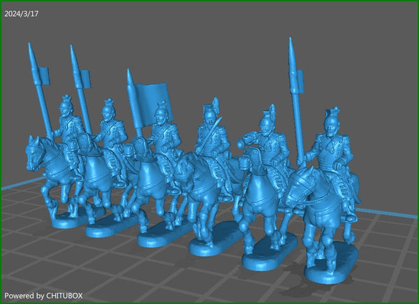 15mm Neapolitan Lancers 1860-61 - 6 minis