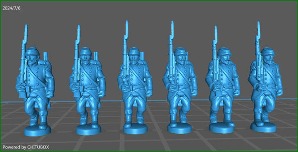 15mm French infantry 1859-66 - 6 minis