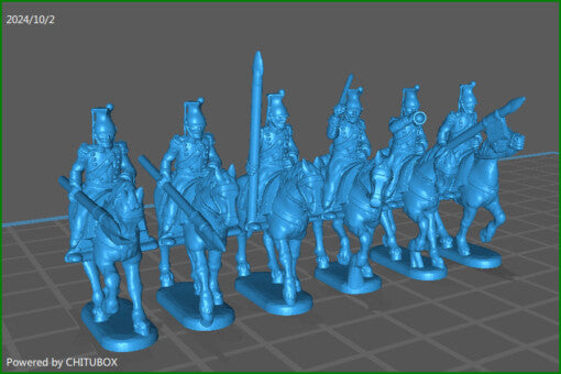 15mm French Lancers 1848-66 - 6 minis - MC Minis