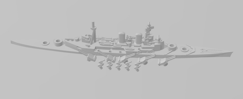 Admiral - Royal UK Navy - Rotating Turret - Wargaming - Naval Miniature