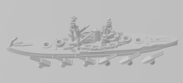 Nevada - US Navy - Rotating Turret - Wargaming - Naval Miniature