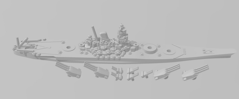 Yamato - IJN - Rotating Turret - Wargaming - Naval Miniature
