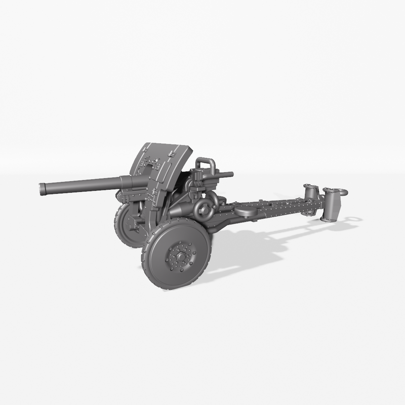 Anti Tank Gun FRC 47mm Model 1931 - Belgan Army - 28mm Scale - Bolt Action - wargame3d