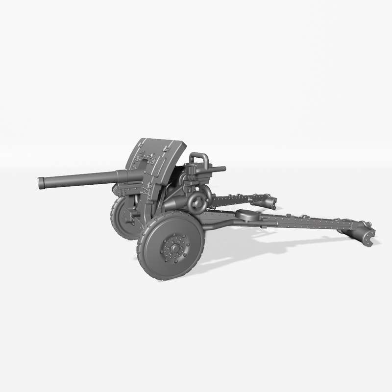 Anti Tank Gun FRC 47mm Model 1931 - Belgan Army - 28mm Scale - Bolt Action - wargame3d