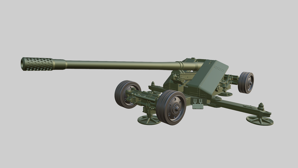 Pak 44 128mm Anti-Tank Gun - German Army - Bolt Action - wargame3d- 28mm Scale