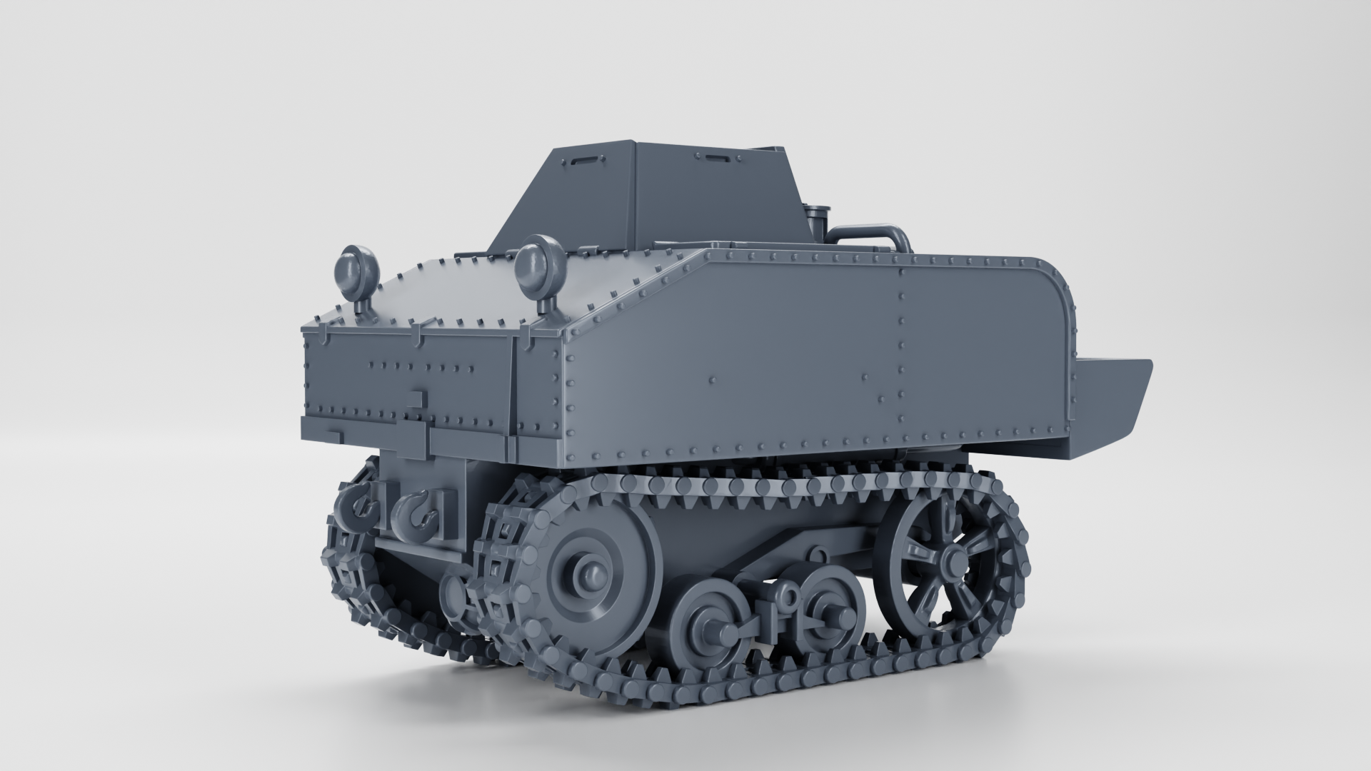 VCL Utility Tractor Type B Cavalry - Belgian Army - 28mm Scale -  wargame3d