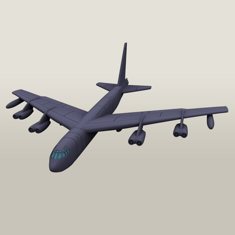 Boeing B-52D Stratofortress (Big Belly) - Vietnam War Aircraft - 1/200 Scale - wargame3d