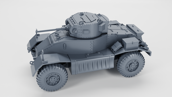 AEC Armoured Car Mk.I - UK Army - 28mm Scale - Bolt Action - wargame3d