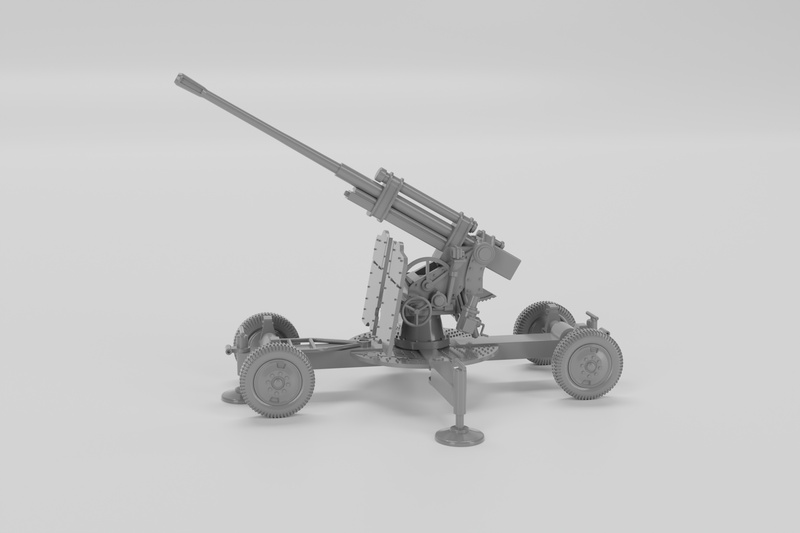 K-52 Heavy AA Gun 85mm - Russian Army - Bolt Action - wargame3d- 28mm Scale