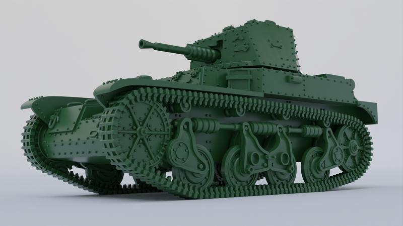 Light Tank Renault AMR-35 ZT-1 - French Army - 28mm Scale -  wargame3d