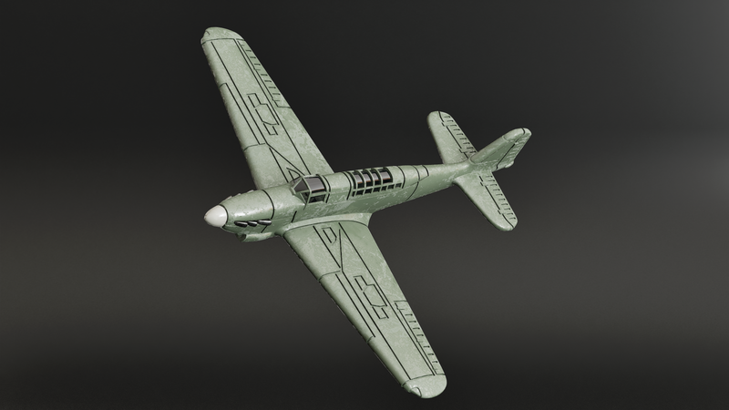 Fairey Fulmar Mk.II - Battle Planes of WWII - 1/200 Scale - wargame3d